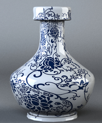 青花瓷瓶平面廣告素材免費下載(圖片編號:5884245)